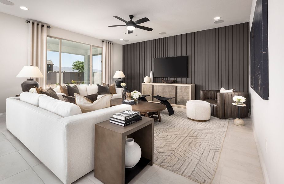 Furnished interior view inside a new home in Allen Ranches, Litchfield Park (Image 11). Furnished interior view inside a new home in Allen Ranches, Litchfield Park (Image 11).