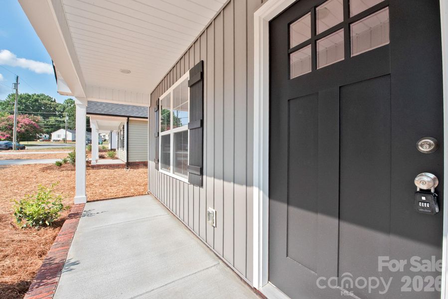 Exterior details and patio area of a home in , Landis (Image 20).