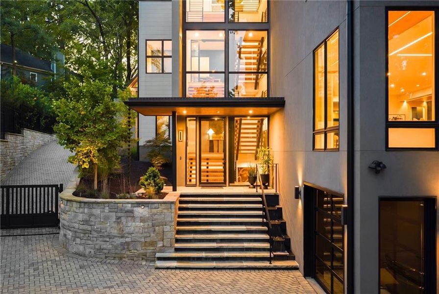 Exterior details and patio area of a home in , Atlanta (Image 42).