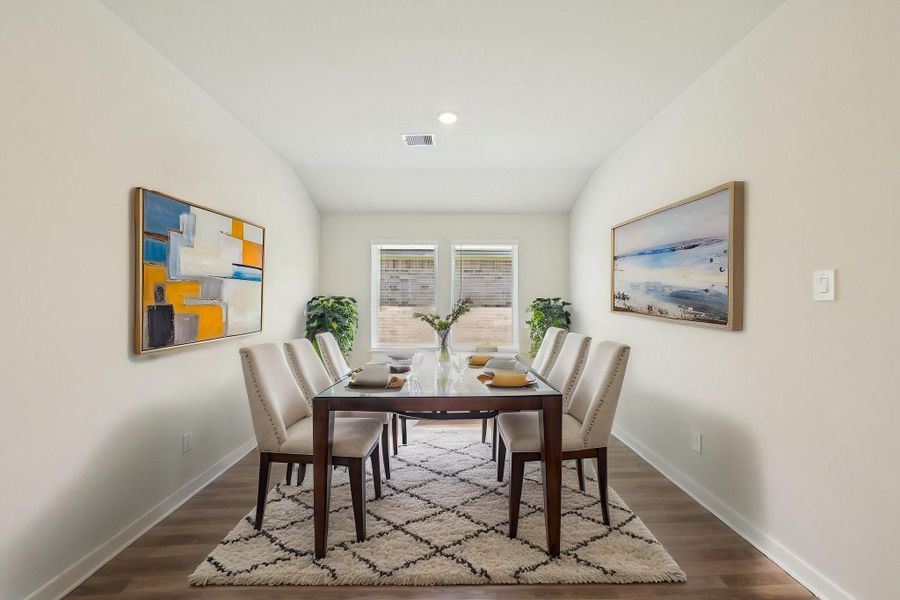 Photo is not of the actual home, but is an inspirational photo of builder’s model home and may depict options, furnishings, and/or decorator features that are not included