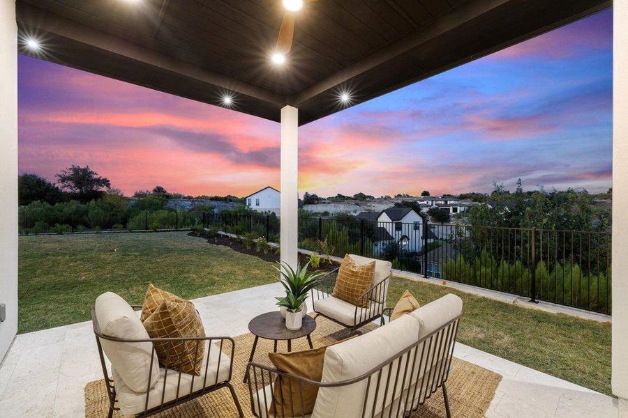 Exterior details and patio area of a home in , Leander (Image 23). Exterior details and patio area of a home in , Leander (Image 23).