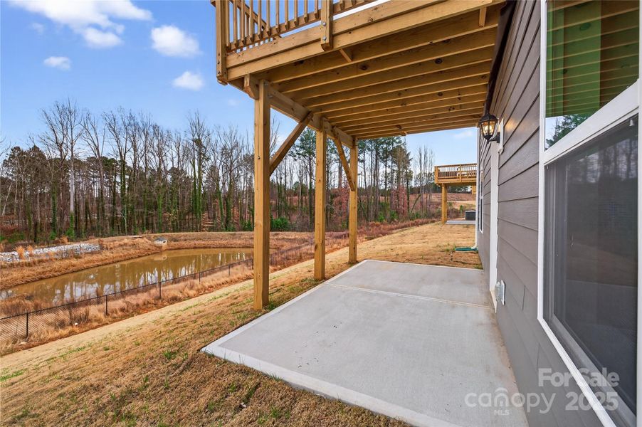 Exterior details and patio area of a home in Lakeshore at Windstone, Mooresville (Image 3).