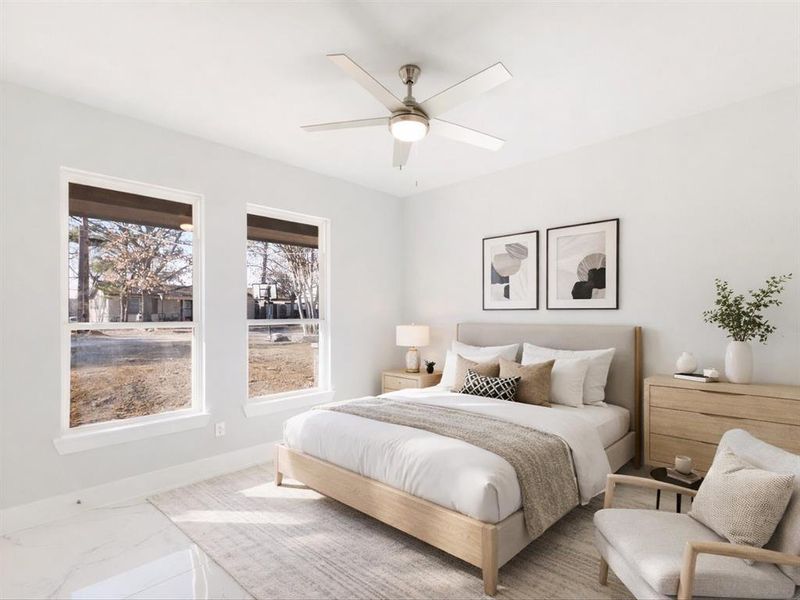 Guest Room Virtually Staged