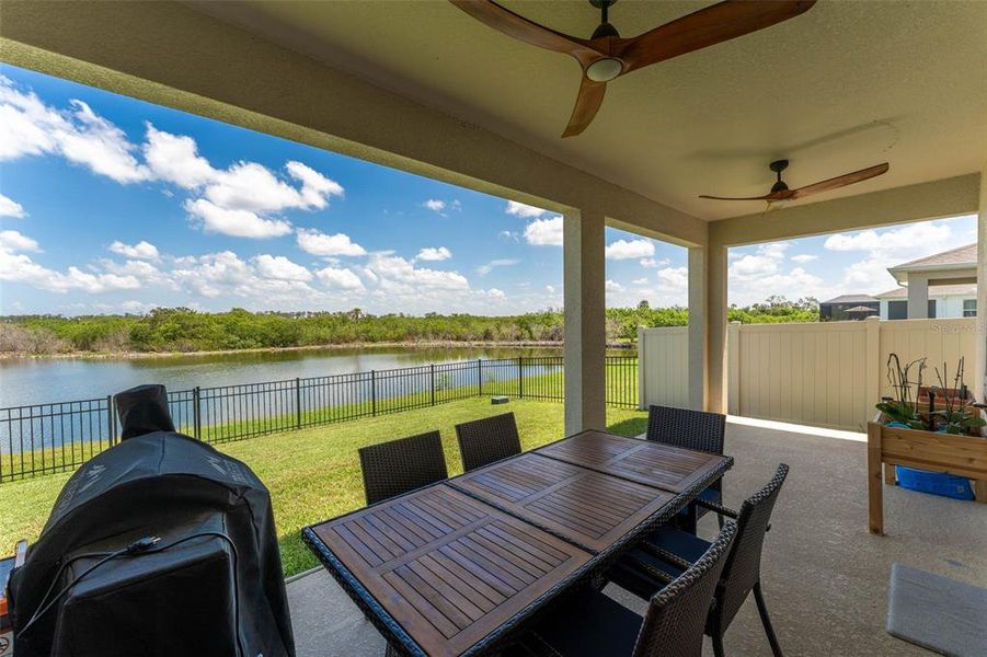 Exterior details and patio area of a home in Evergreen, Bradenton (Image 33). Exterior details and patio area of a home in Evergreen, Bradenton (Image 33).