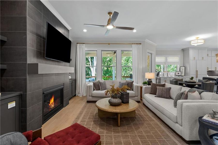Furnished interior view inside a new home in Laurel View, Suwanee (Image 12).