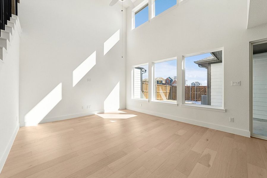 Representative unfurnished interior of a home built from the Skybrook by Landon Homes in Fields - East Village, Frisco (Image 8).