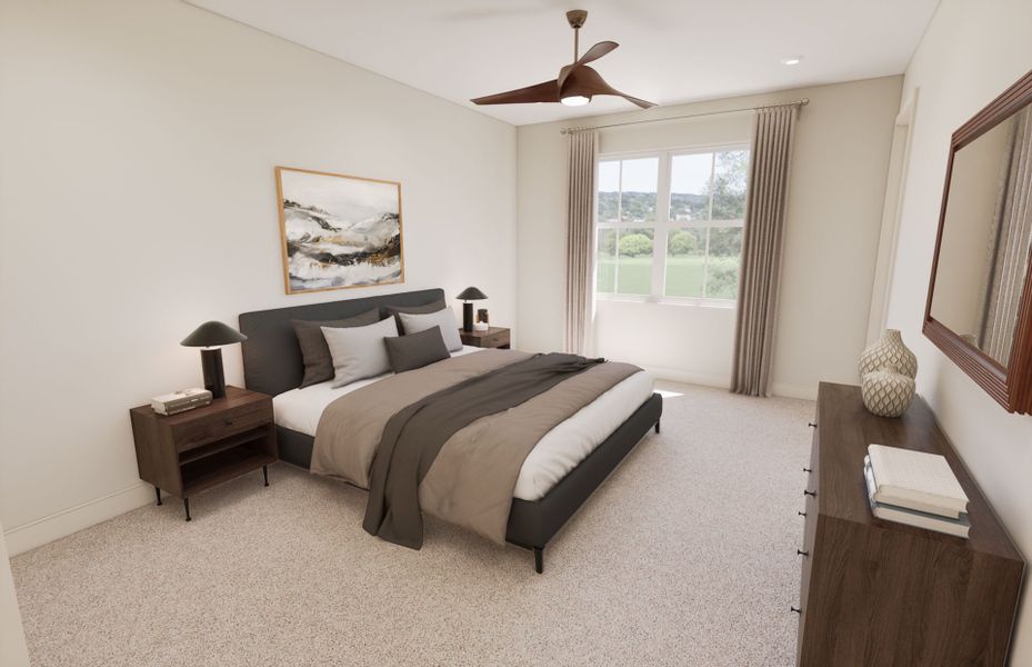 Furnished interior view inside a new home in The Domaine at SoSo, West Palm Beach (Image 3).
