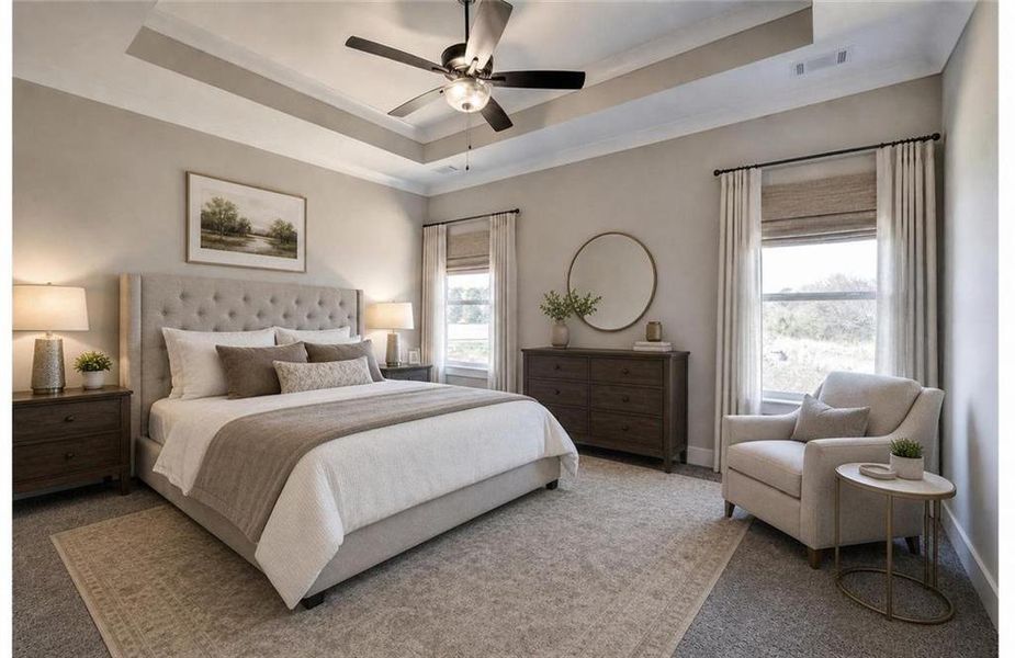 Furnished interior view inside a new home in , Cartersville (Image 7).