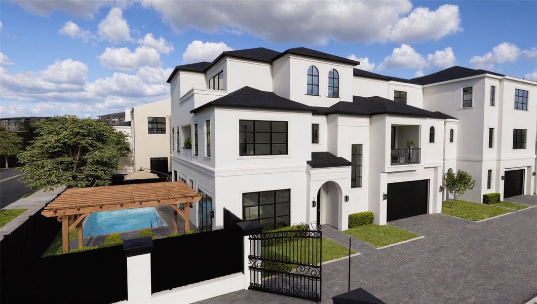 Front exterior of a new home in , Houston, TX, highlighting curb appeal (Image 2). Front exterior of a new home in , Houston, TX, highlighting curb appeal (Image 2).