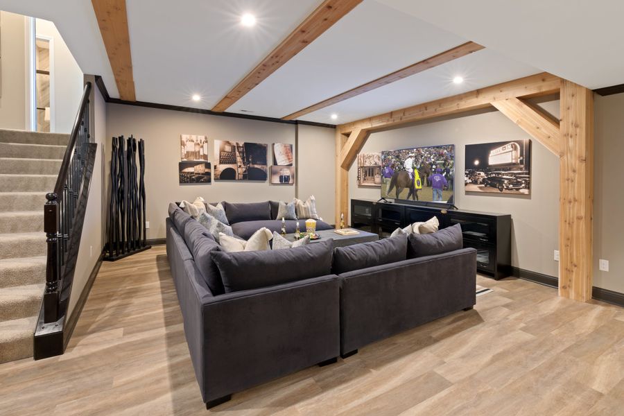 Representative furnished interior of a home built from the Paxton by Fischer Homes in Leeland Farms, Fuquay Varina (Image 13).