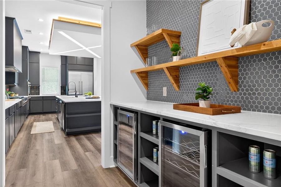 Furnished interior view inside a new home in , Dahlonega (Image 56).