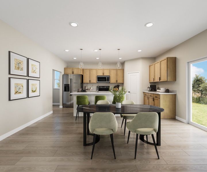 Furnished interior view inside a new home in Lake Bluff, Greeley (Image 5).