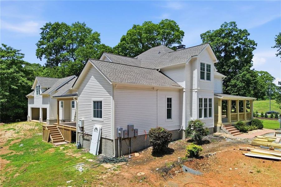 Exterior details and patio area of a home in , Marietta (Image 4).