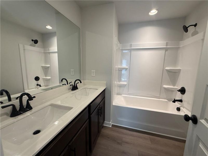 Furnished interior view inside a new home in The Towns at Auburn Station East, Auburn (Image 7).