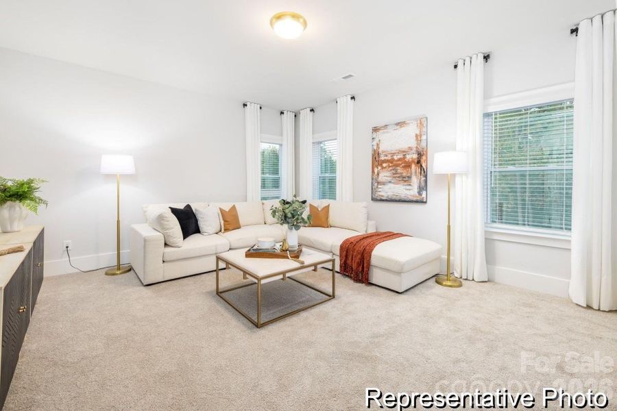 Furnished interior view inside a new home in , Statesville (Image 25).