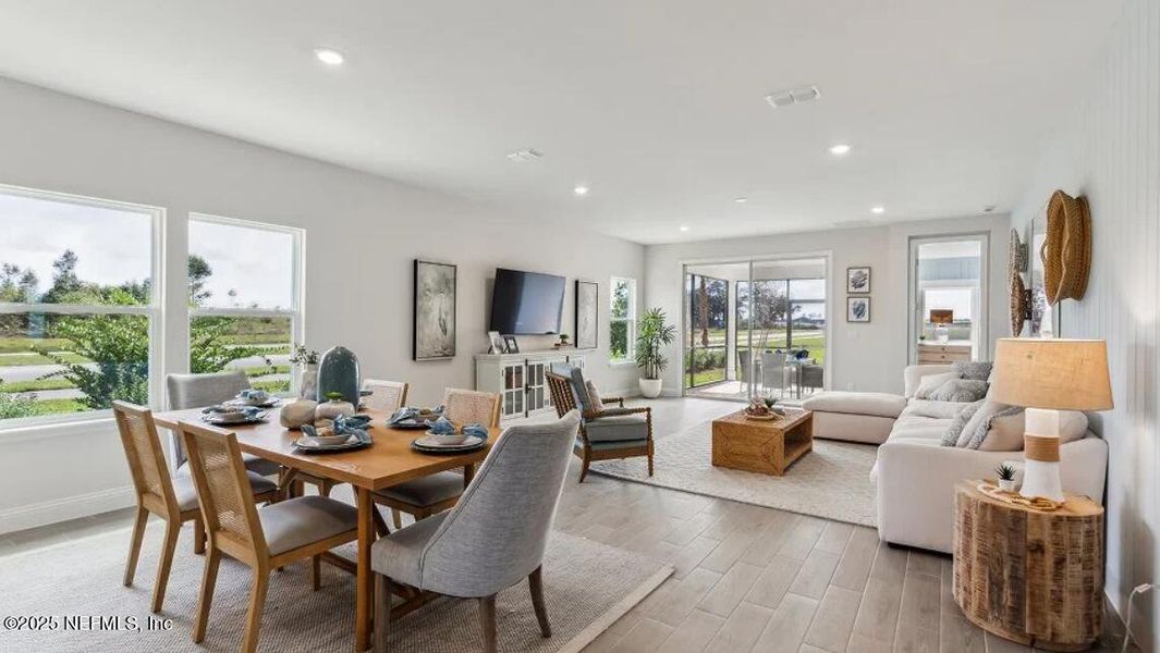 Furnished interior view inside a new home in Silver Meadows at SilverLeaf: Silver Meadows 50s, St. Augustine (Image 7).