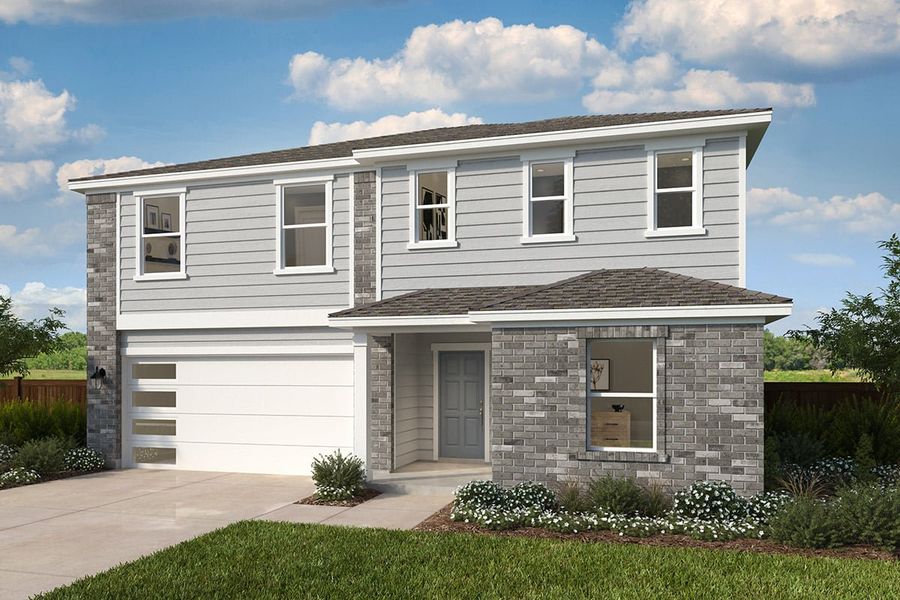 Front exterior of a home in the Eagle Creek community, located in Denton, TX (Image 9).