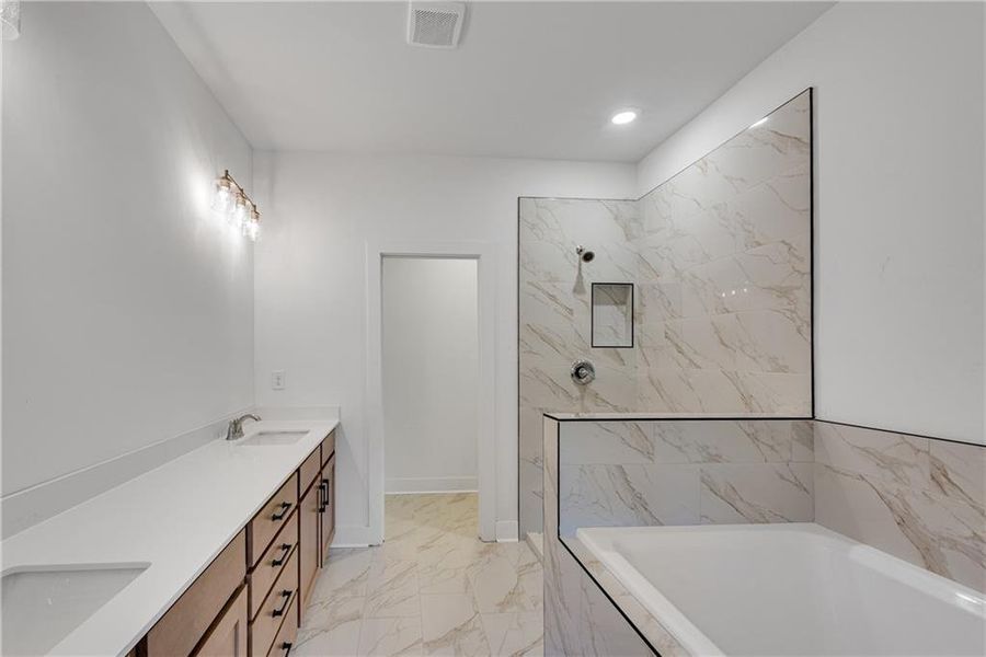 Furnished interior view inside a new home in , Suwanee (Image 16). Furnished interior view inside a new home in , Suwanee (Image 16).