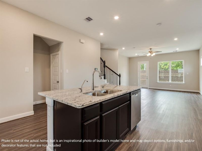 Photo is not of the actual home but is an inspirational photo of builder’s model home and may depict options, furnishings, and/or decorator features that are not included.