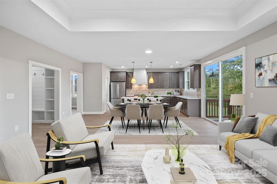 Furnished interior view inside a new home in , Harmony (Image 9).