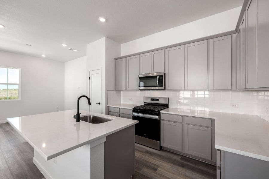 Furnished interior view inside a new home in Painted Prairie, Aurora (Image 10). Furnished interior view inside a new home in Painted Prairie, Aurora (Image 10).