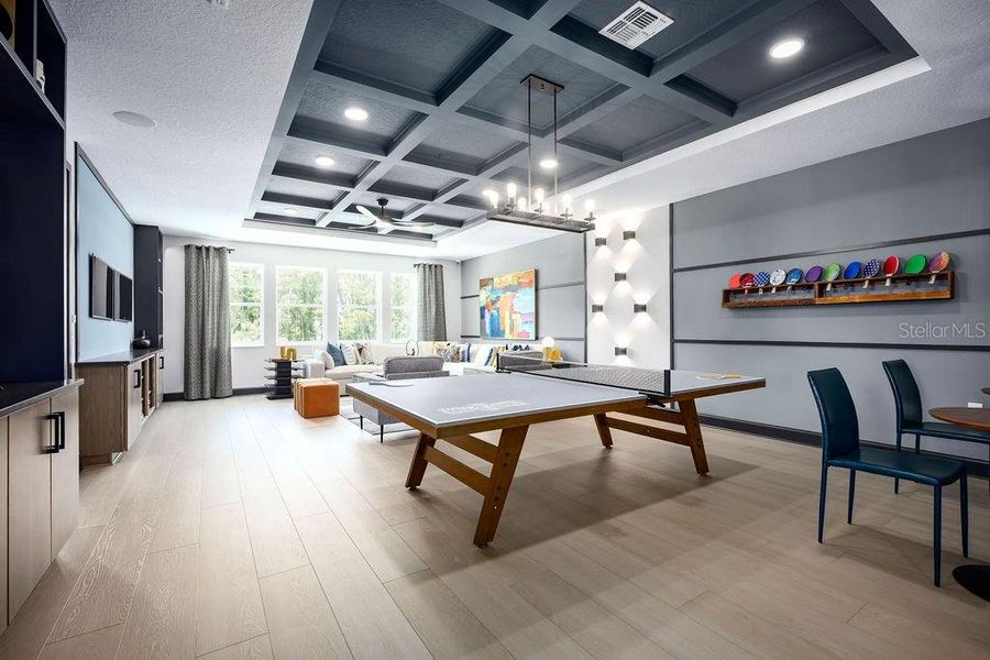 Furnished interior view inside a new home in Solace at Corner Lake, Orlando (Image 13).