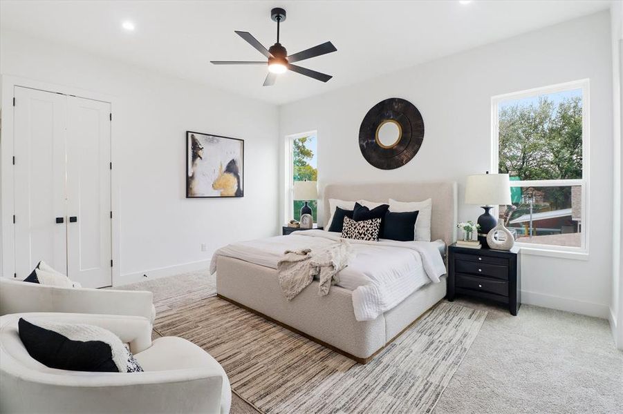 Furnished interior view inside a new home in , Dallas (Image 27).