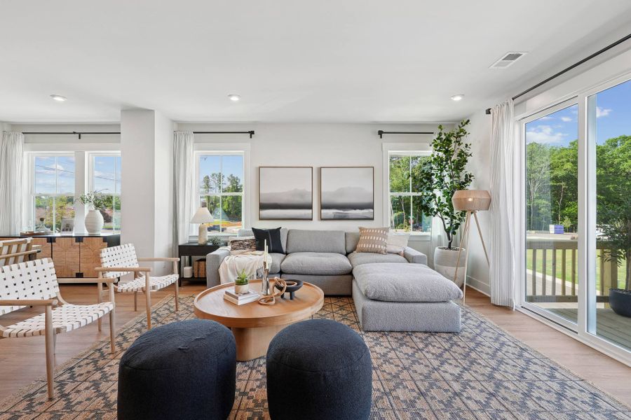 Representative furnished interior of a home built from the Ryder by Tri Pointe Homes in Twinleaf Townes, Chapel Hill (Image 10).