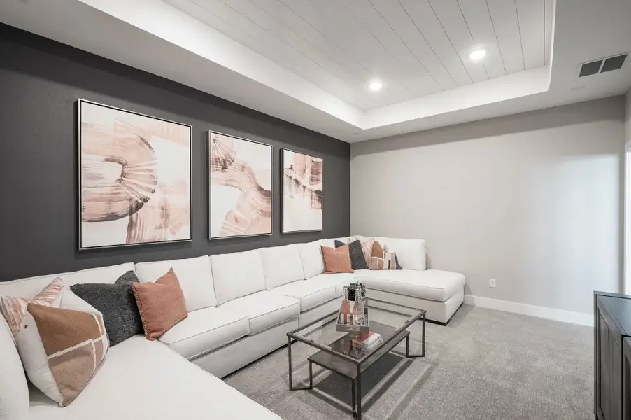Representative furnished interior of a home built from the Casoria by Tri Pointe Homes in The Estates at James Lane, Fulshear (Image 38).