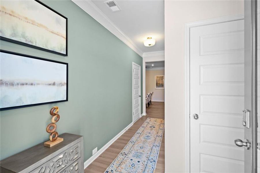 Furnished interior view inside a new home in Johnson Crossing, Cartersville (Image 25). Furnished interior view inside a new home in Johnson Crossing, Cartersville (Image 25).