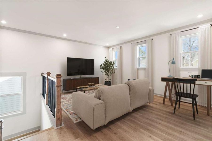 Furnished interior view inside a new home in Cambridge at Steels Bridge, Canton (Image 7).