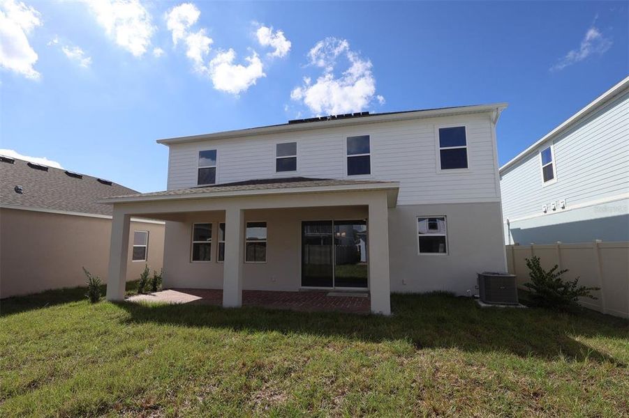 Exterior details and patio area of a home in Eden at Crossprairie, St. Cloud (Image 21).