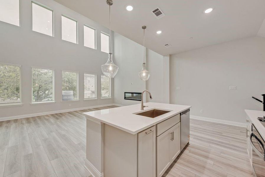 Furnished interior view inside a new home in , Frisco (Image 7).