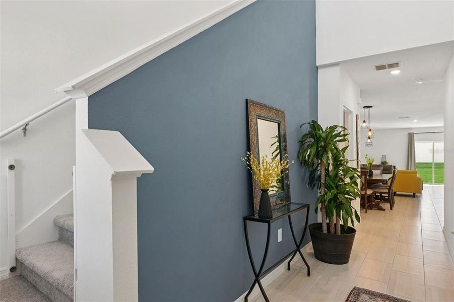 Furnished interior view inside a new home in Park East: The Manors, Plant City (Image 18). Furnished interior view inside a new home in Park East: The Manors, Plant City (Image 18).