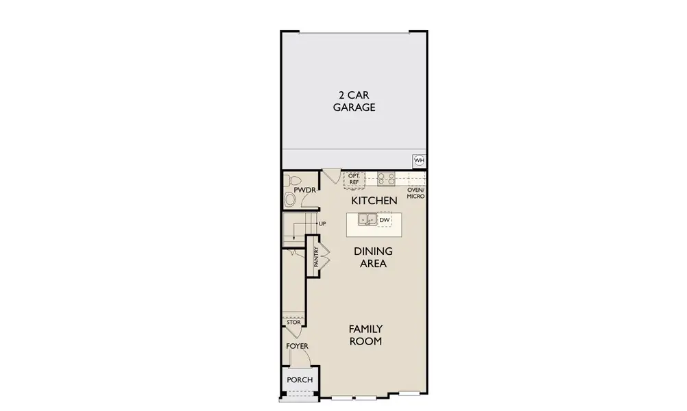 2D floor plan layout of this home in The Pointe at Capp Smith Lake, Watauga, TX (Image 3).