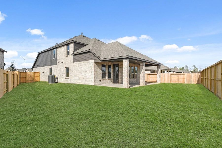 Exterior details and patio area of a home in Grand Central Park: 40ft. lots, Conroe (Image 2).