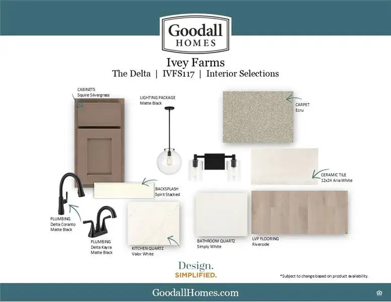 Sample of building materials used in homes in Ivey Farms, Farragut (Image 3).