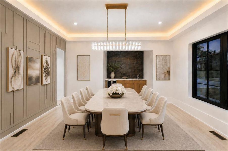 Furnished interior view inside a new home in , Alpharetta (Image 5).