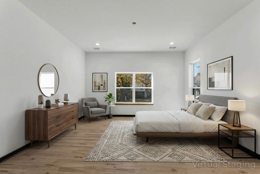 Furnished interior view inside a new home in , Willis (Image 15).