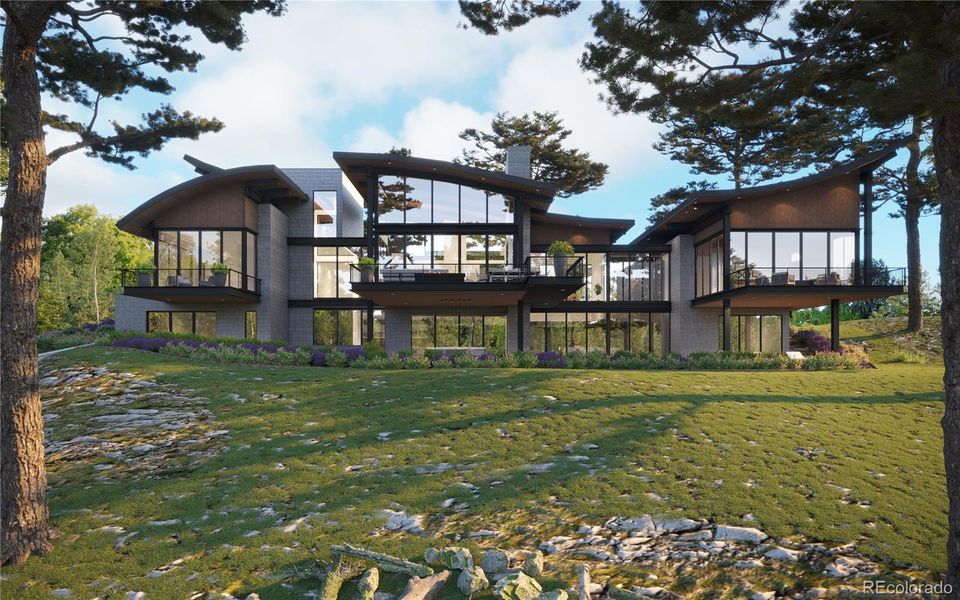 Exterior details and patio area of a home in The Club At Ravenna, Littleton (Image 2).