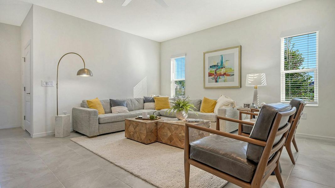 Furnished interior view inside a new home in Grand Park Real Estate and Homes for Sale in Sarasota, FL - Neal Communities, Sarasota (Image 8).