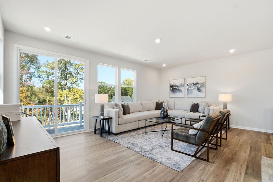 Representative furnished interior of a home built from the Grifton by Mattamy Homes in The Townes at Westfall, Gastonia (Image 17).