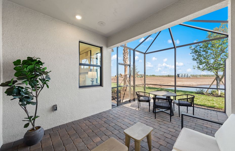Representative exterior details of a home built from the Seagrove by DiVosta in BeachWalk by Manasota Key, Englewood (Image 22).