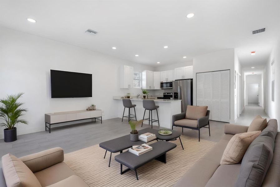 Furnished interior view inside a new home in , West Palm Beach (Image 25).