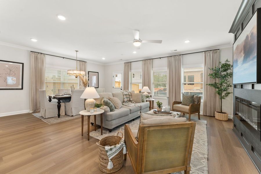 Representative furnished interior of a home built from the Fairview by Traton Homes in Winsome Park, Woodstock (Image 4).
