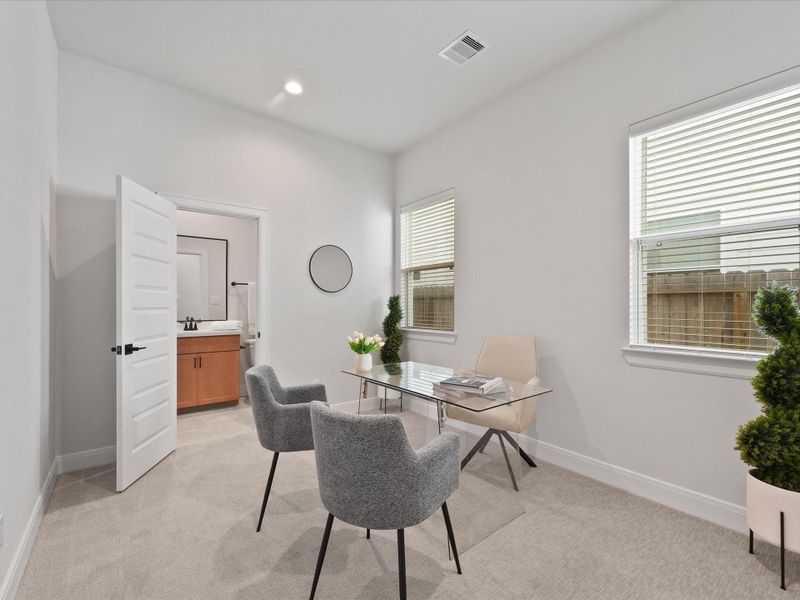 Furnished interior view inside a new home in Reserve At Oak Forest, Houston (Image 6).
