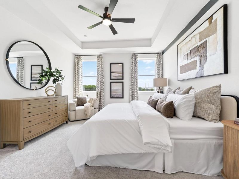 Furnished interior view inside a new home in Parks at Foster Crossing, Anna (Image 23).