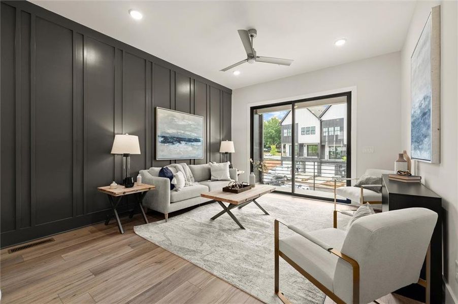 Furnished interior view inside a new home in The Gathering – Alpharetta, Alpharetta (Image 10).