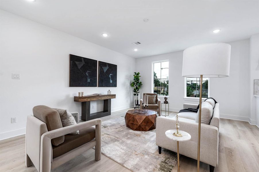 Furnished interior view inside a new home in , Houston (Image 22). Furnished interior view inside a new home in , Houston (Image 22).