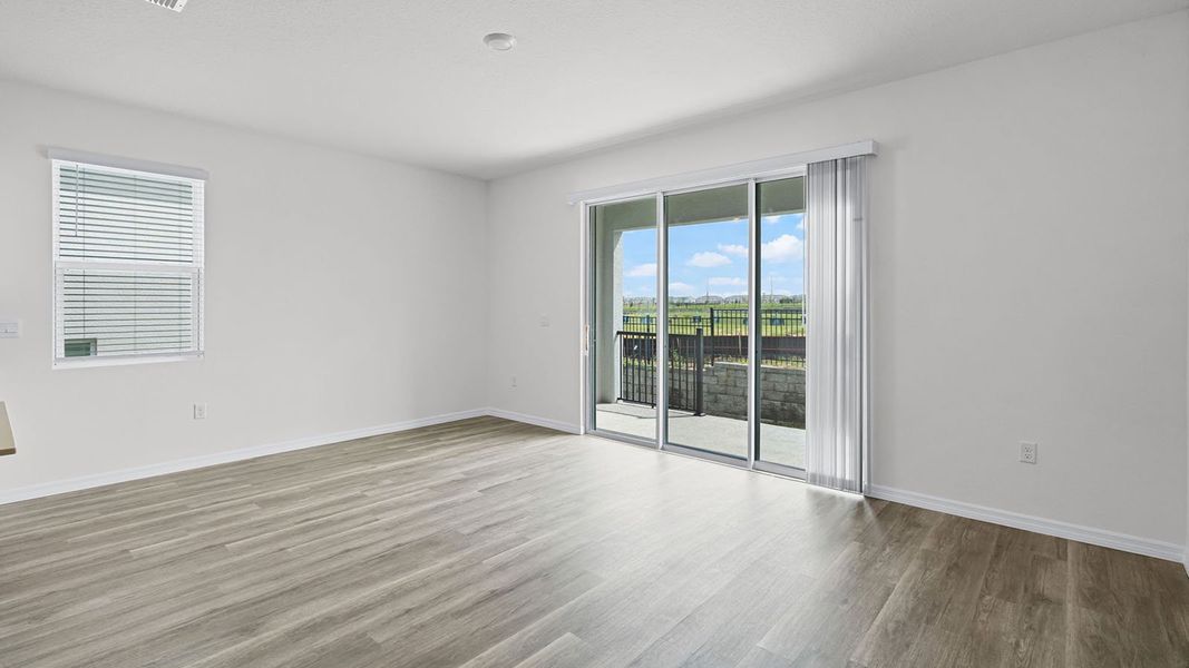 Representative unfurnished interior of a home built from the VALE by D.R. Horton in Harmony at Lake Eloise, Winter Haven (Image 19).